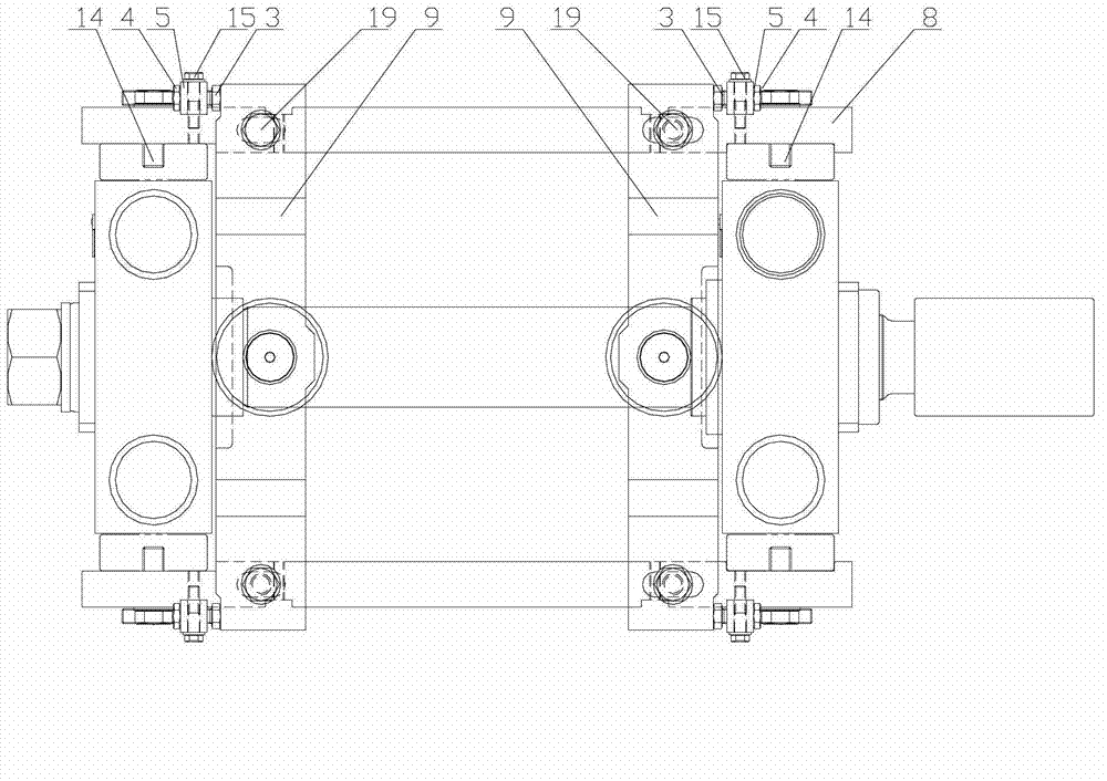 Edge-on roll rack of guide pillar type pipe welder