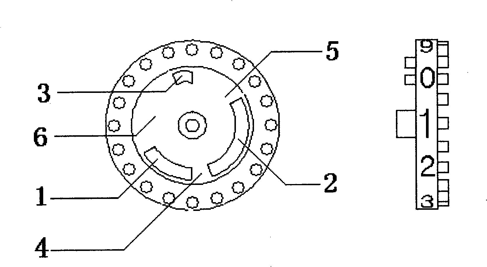 Encoding method for encoded word wheel of counter