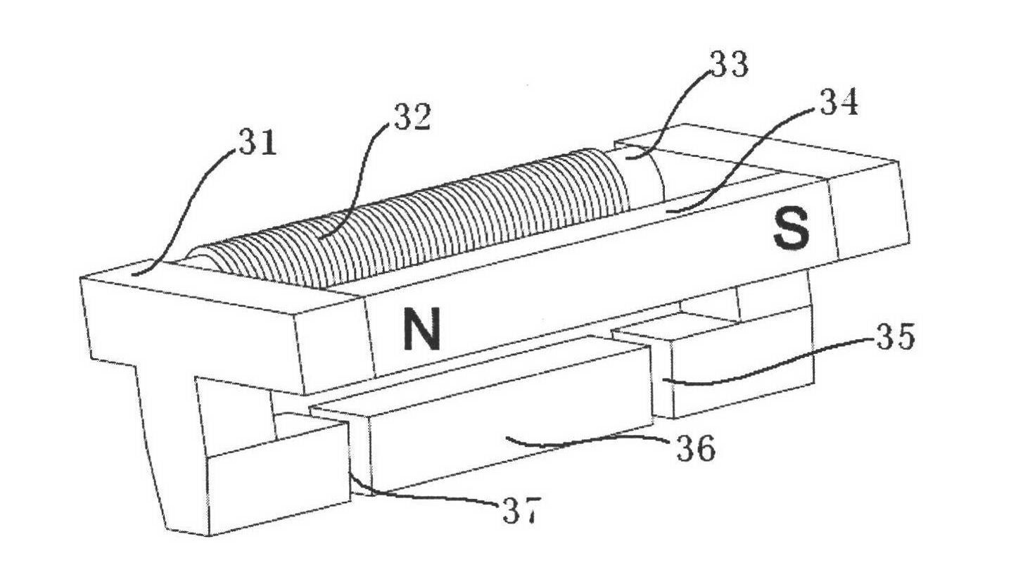 Electric excitation permanent magnet switch, reluctance motor for electric excitation permanent magnet switch and electric excitation method