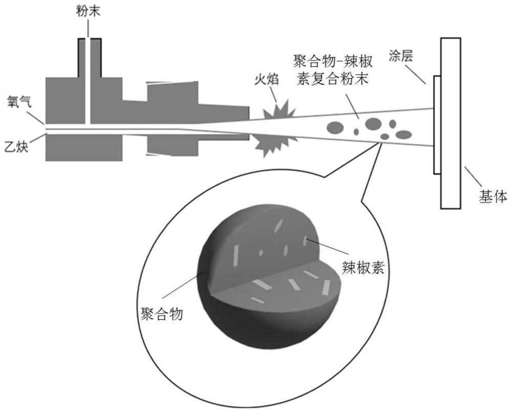 Polymer-based antifouling coating based on thermal spraying technology as well as preparation method and application thereof