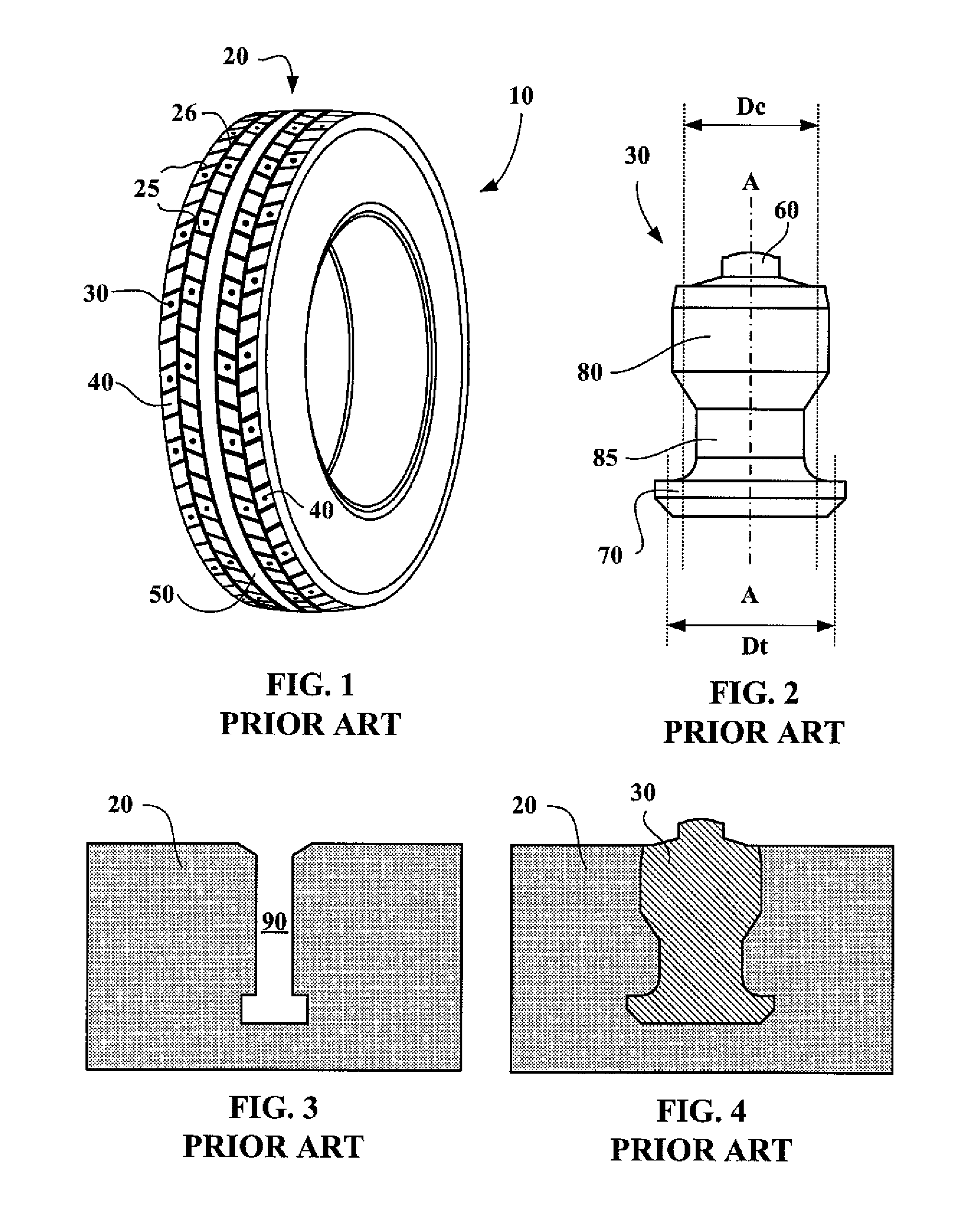 Tire for driving on ice