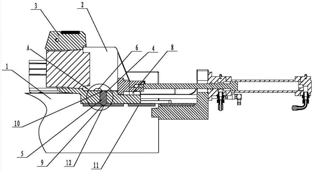 Injection mold core pulling mechanism