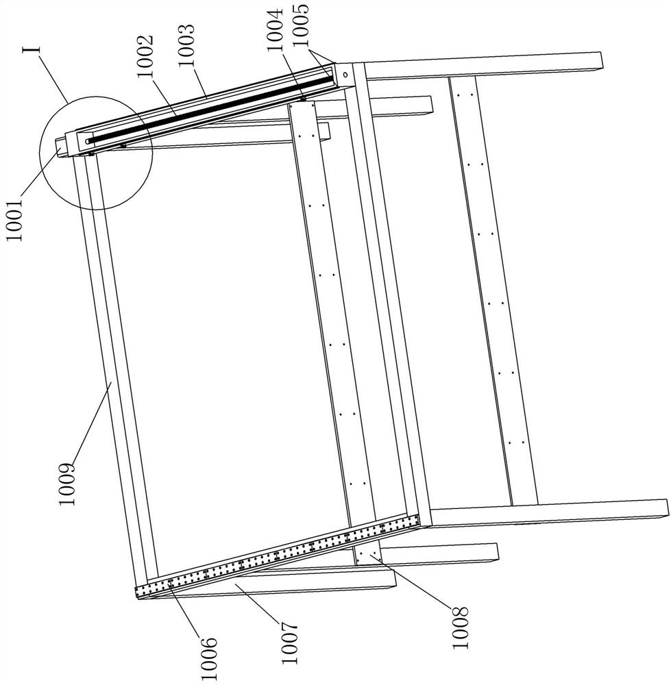 An electric power tower angle steel detection device and detection method