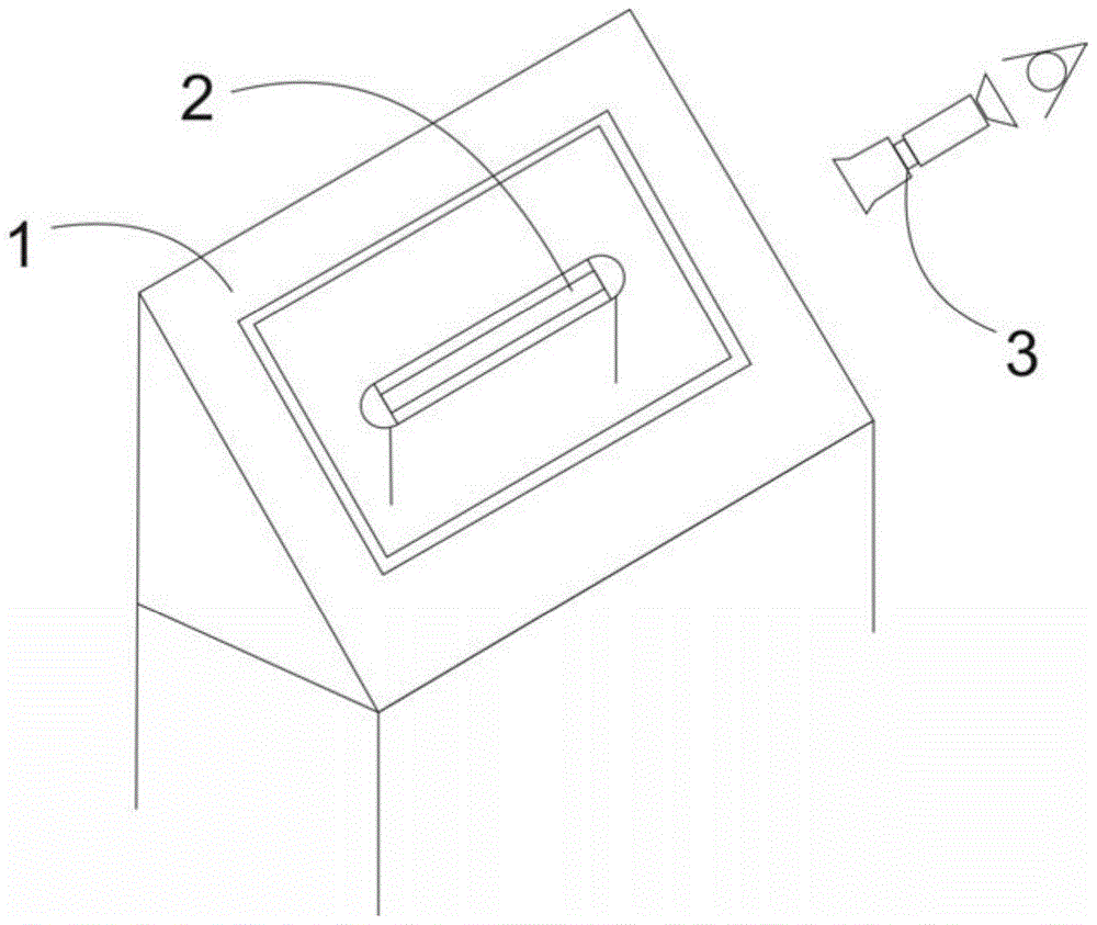 A semi-automatic oled packaging line detection device and detection method