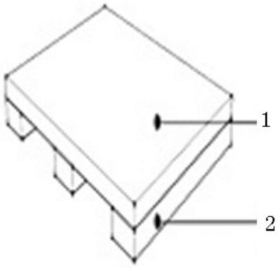 Bamboo-based flat pallet used for logistics operation and production method thereof