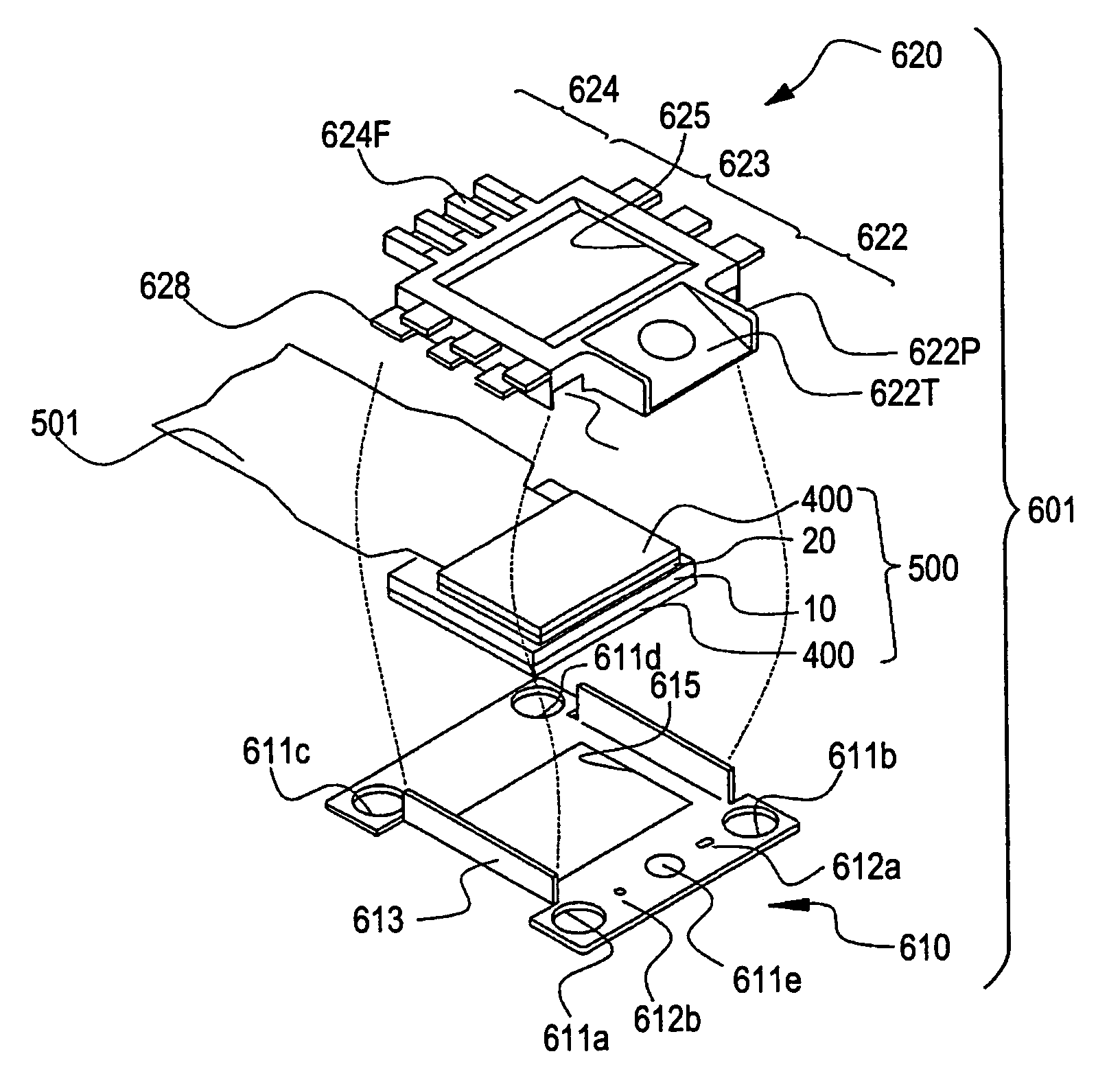 Mounting case for electro-optical device, electro-optical device and electronic apparatus