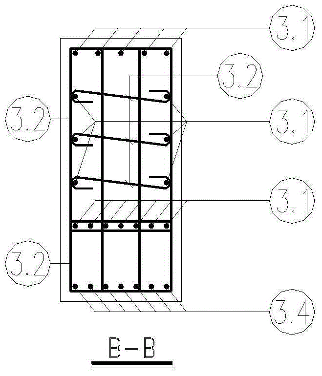 Composite foundation frame and its construction technology for transmission towers in steep mountainous areas