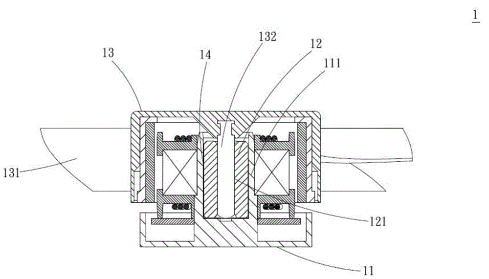 Fan device with oil bearing