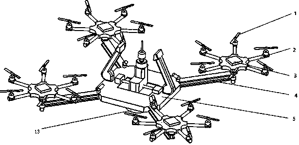 Auxiliary drilling unmanned aerial vehicle for construction site