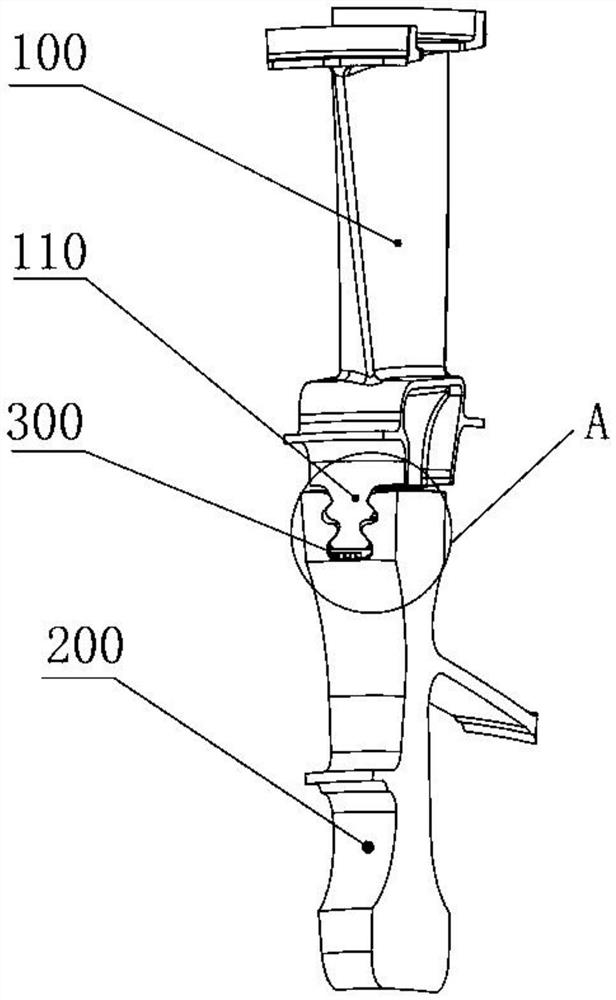 A turbine rotor device with a cooling and compacting structure