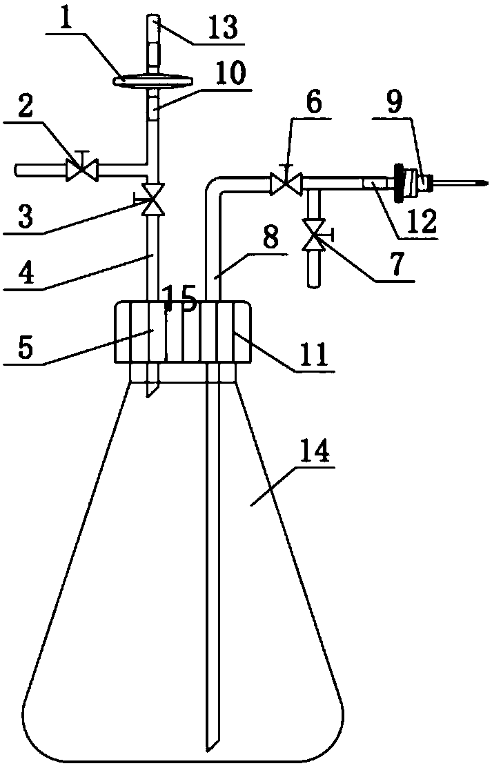 Liquid fermentation tank inoculation device of obligate anaerobes, and inoculation method