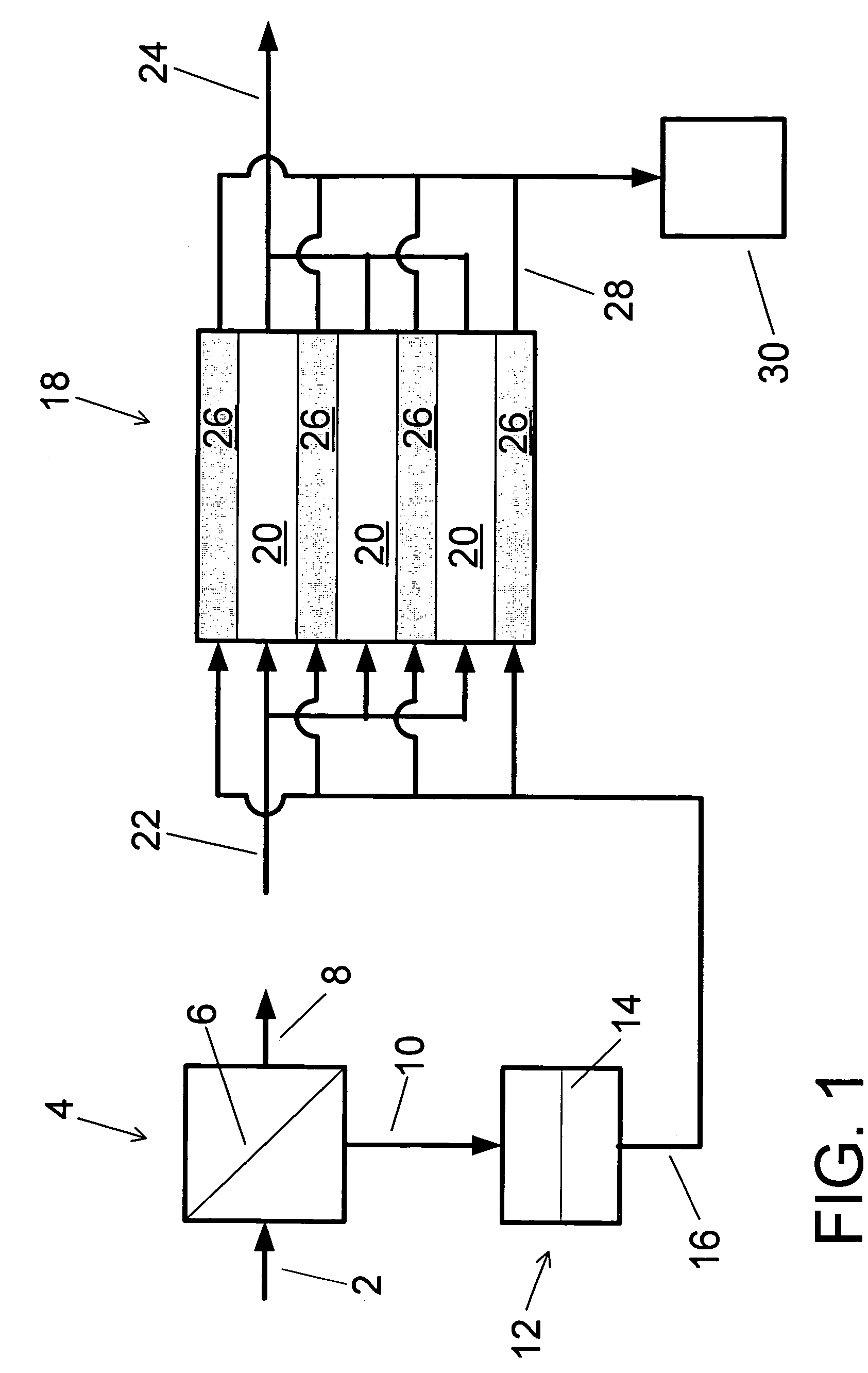 Water purification system and method using reverse osmosis reject stream in an electrodeionization unit