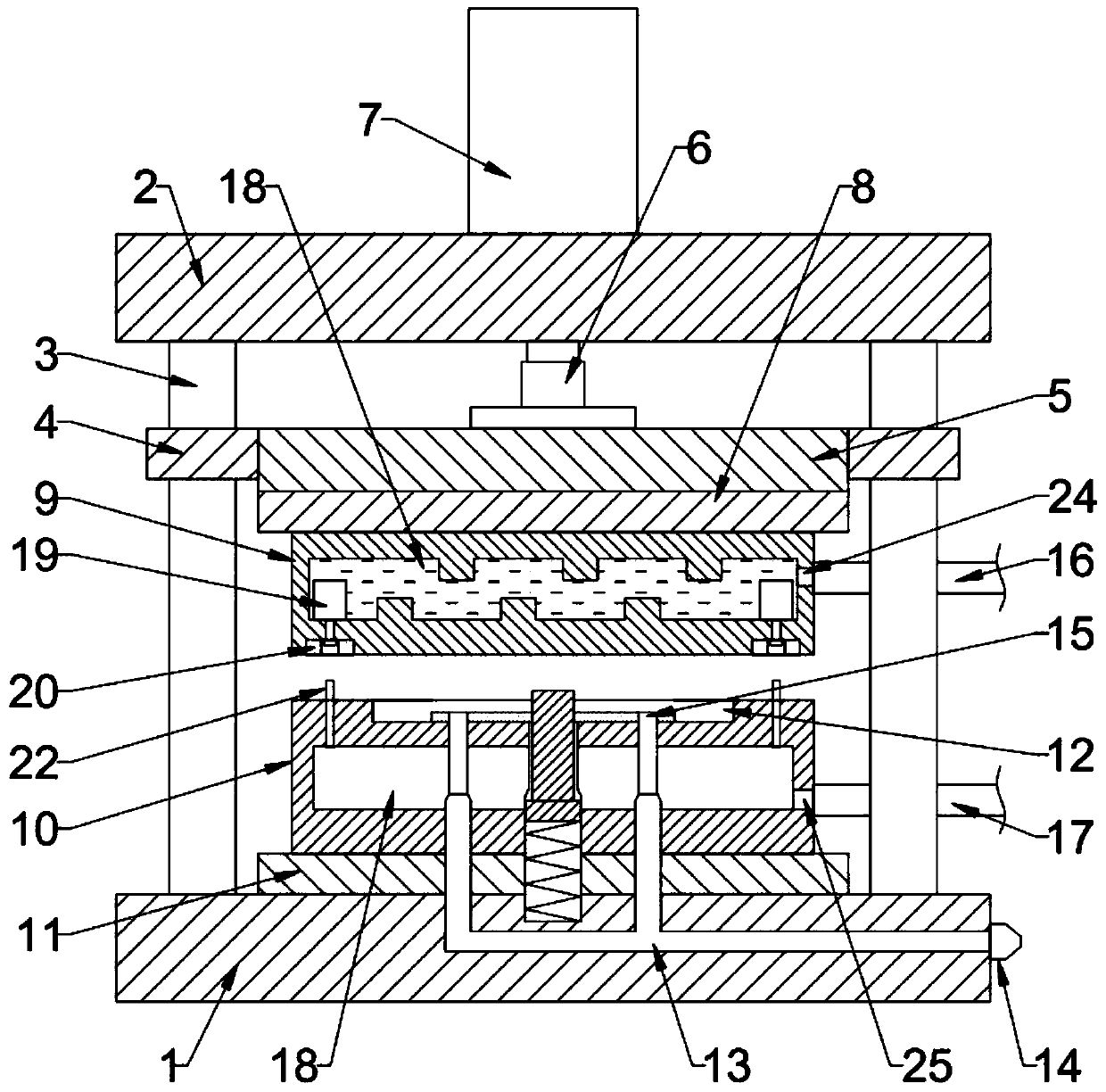 Mechanical mold with cooling function