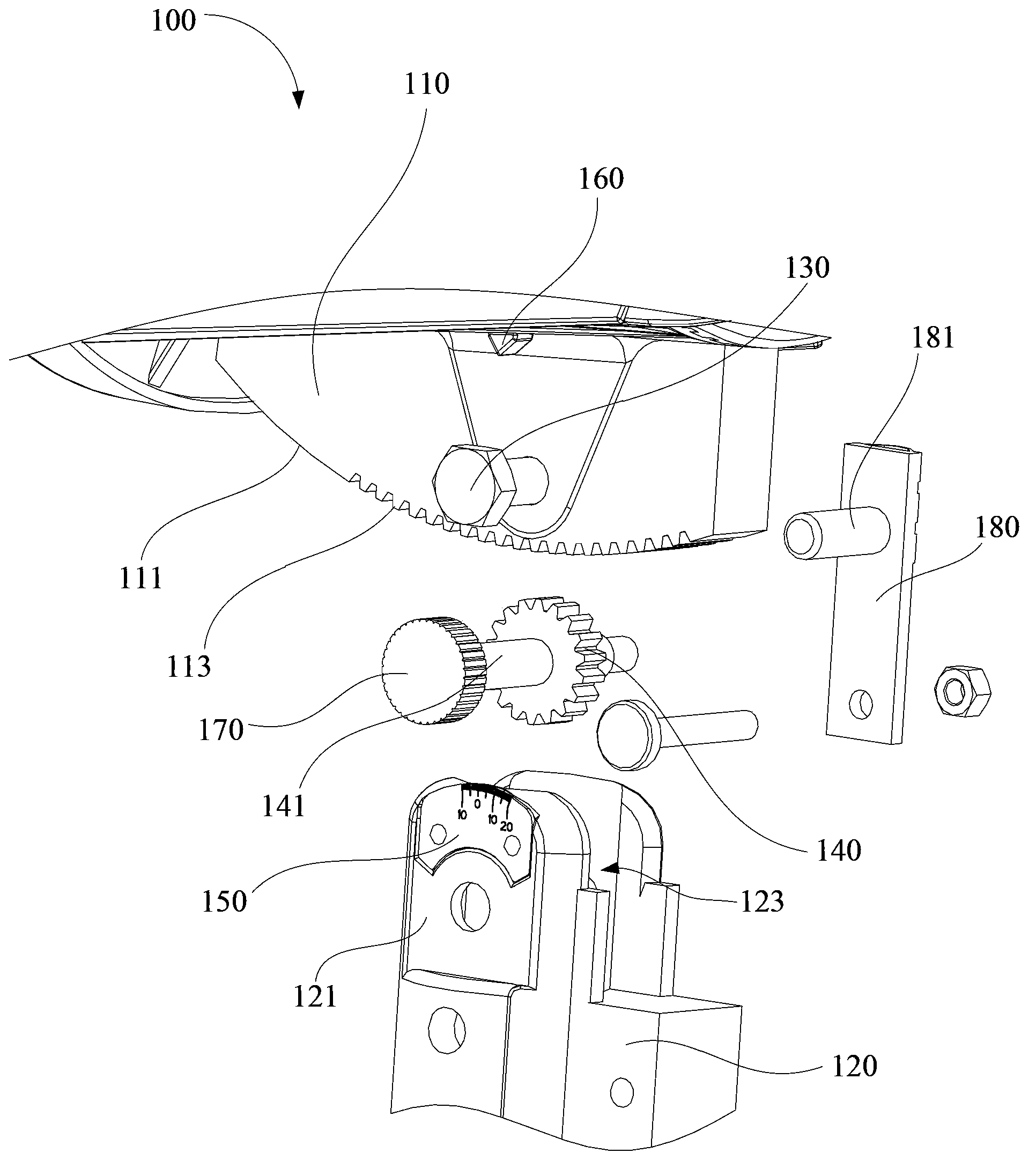 Lamp holder angle adjustment structure and airport approach lamp utilizing same