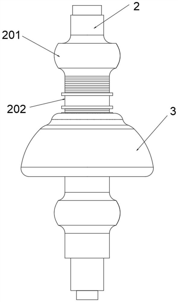 Insulator with self-cleaning effect for overhead transmission line