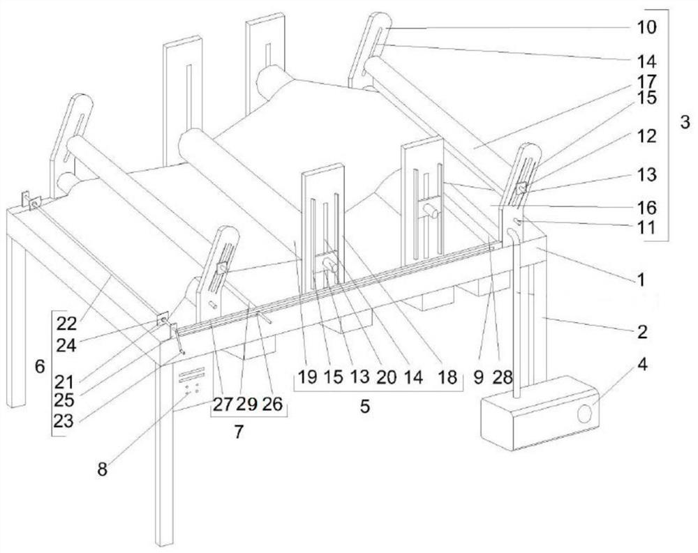 Lithium battery diaphragm calender adjustment mechanism