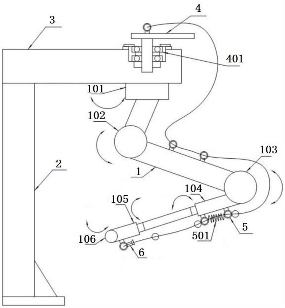 Six-axis robot pipeline package device