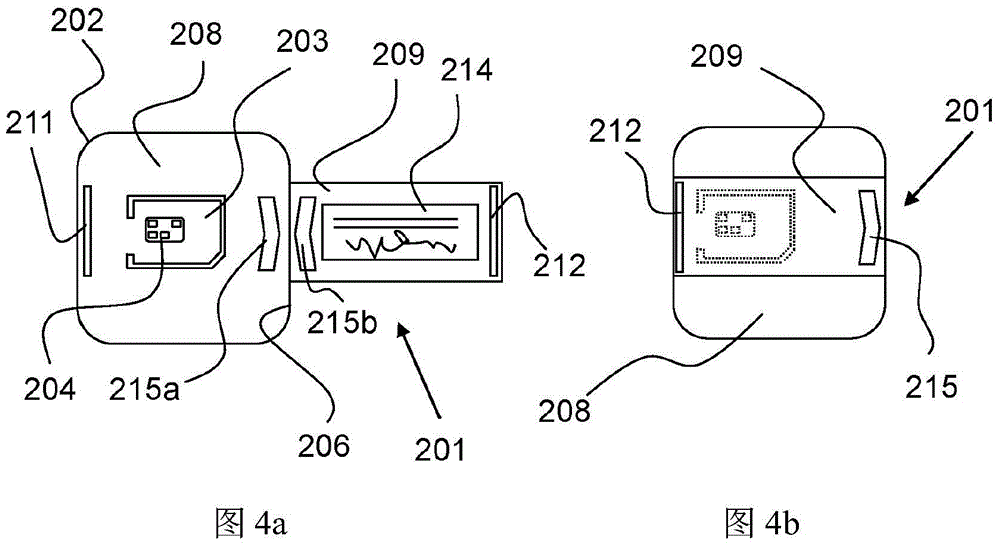 Chip card device and method for manufacture thereof