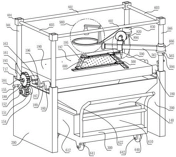 Method for detecting glass by using gears, rotary tablet, aperture camera and circular corner clamping plates