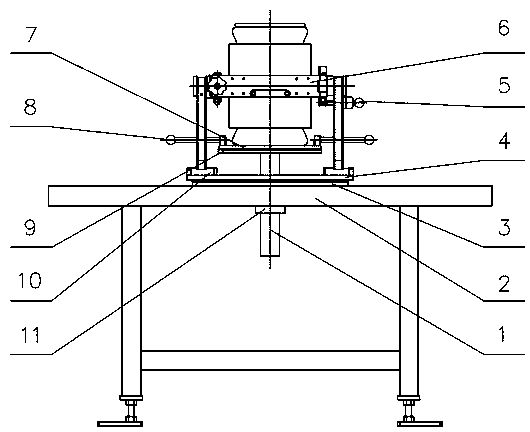 Workpiece turnover device for reshaping and binding of front and rear ends of wound core