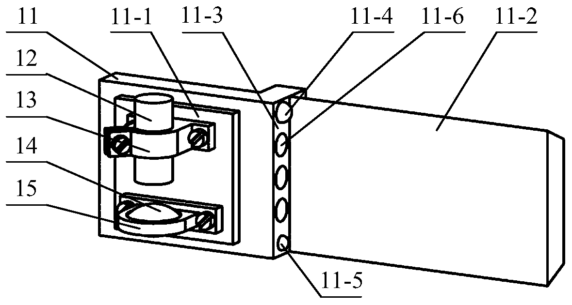 A multi-range integrated laser measuring head device and its application method