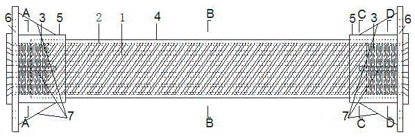 Rebar-embedded steel-pipe-coated buckling restrained brace