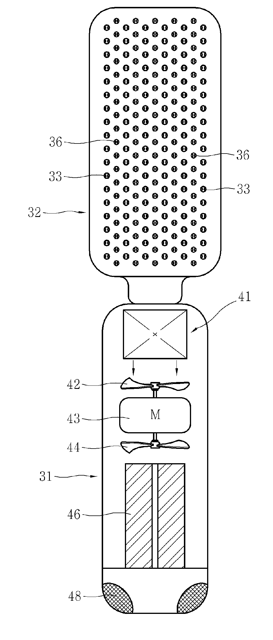 Intake-exhaust type hair styling dryer