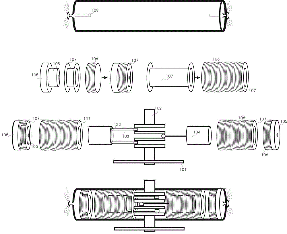 Horizontally opposed piston type linear power generator and engine