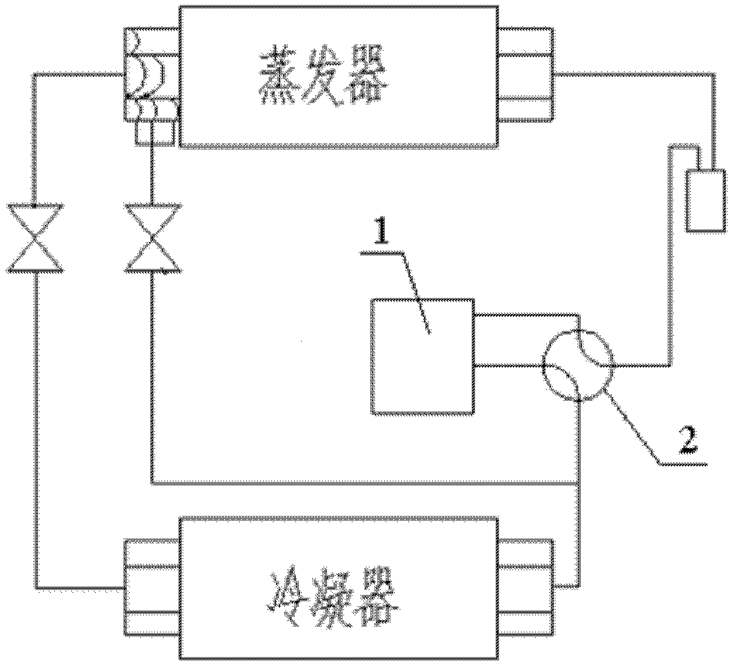 Heat pump defrosting system in winter