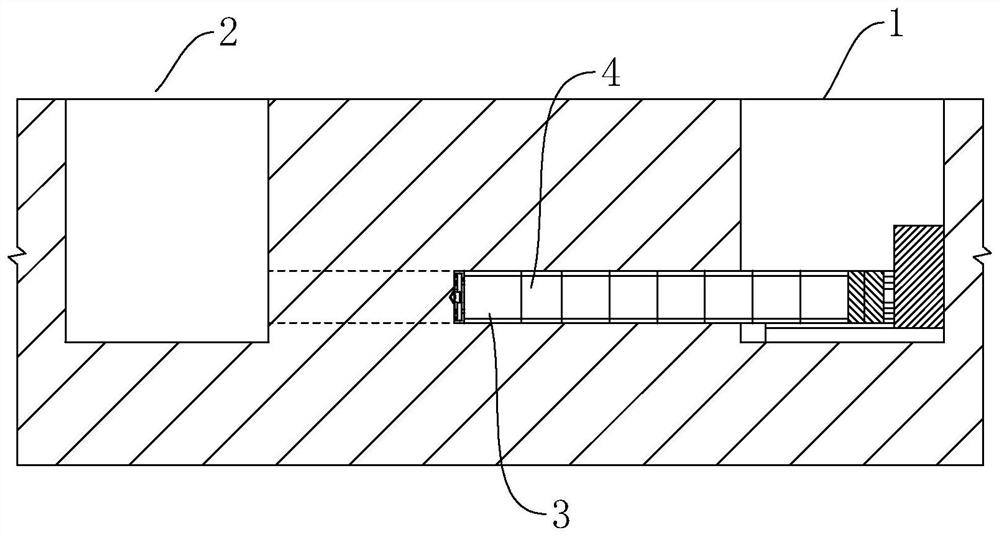 Pipe jacking construction method and pipe pushing jack applied to method