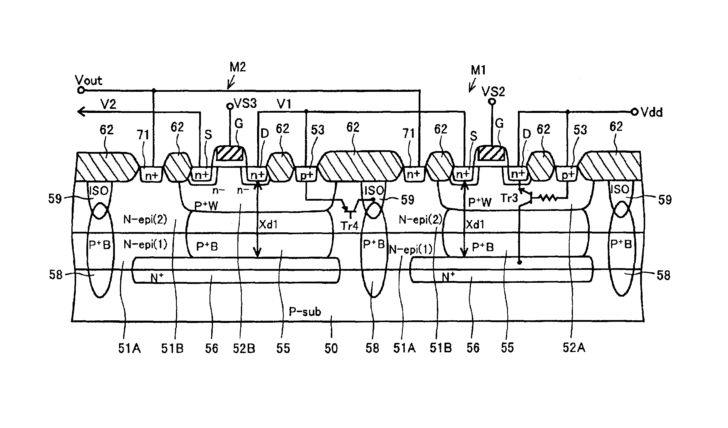 High breakdown voltage CMOS device