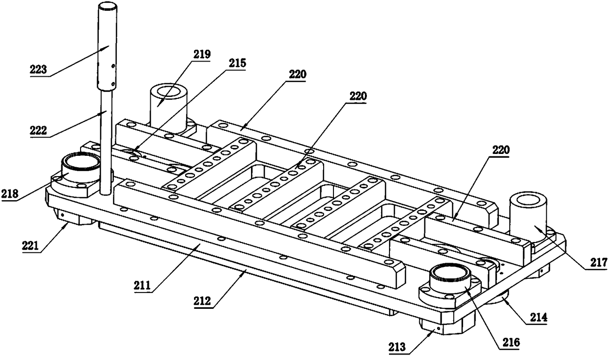 Horizontal-type drying clamp for flexible-packaging battery