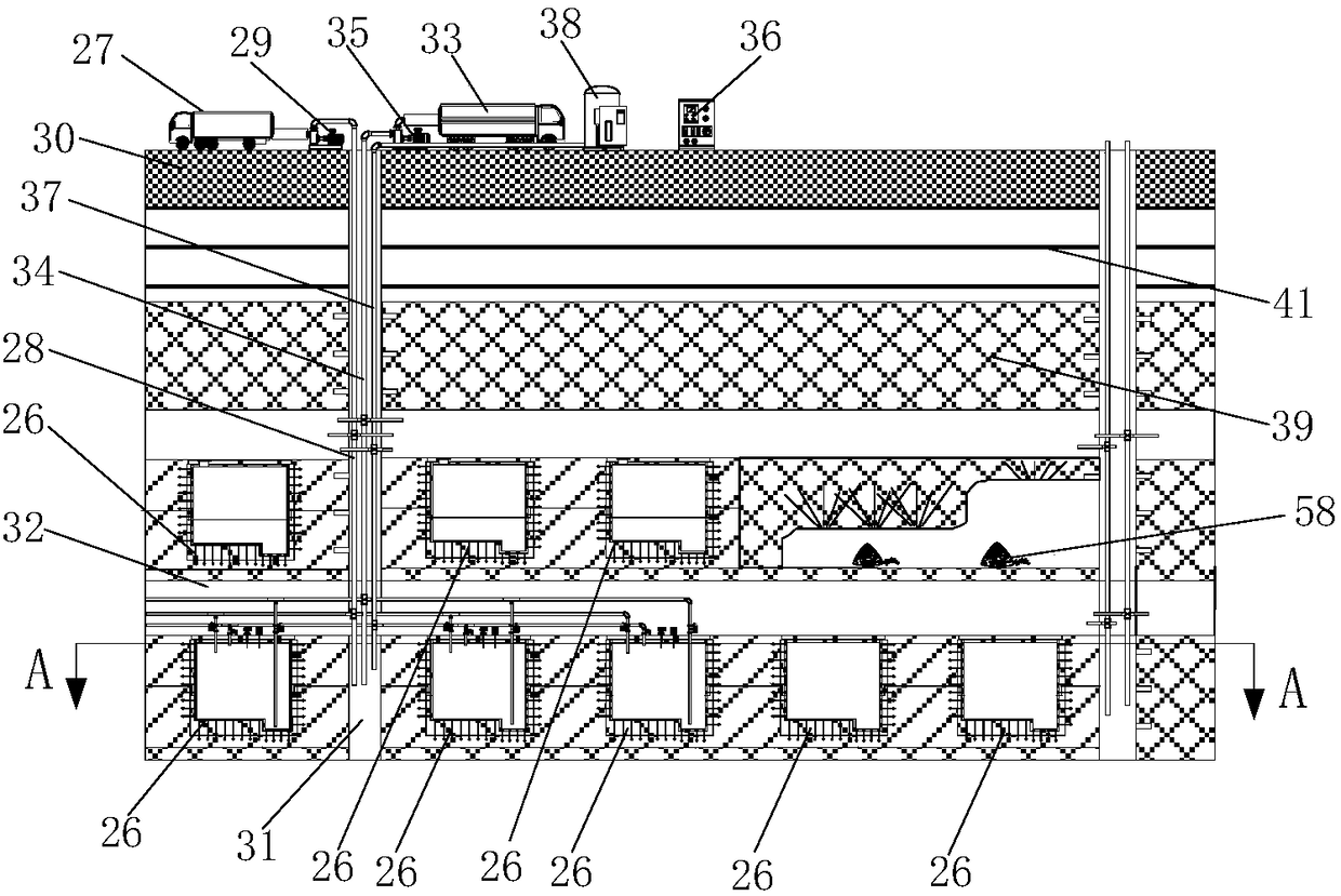 Energy deep-well downhole storage and transport system and building method thereof