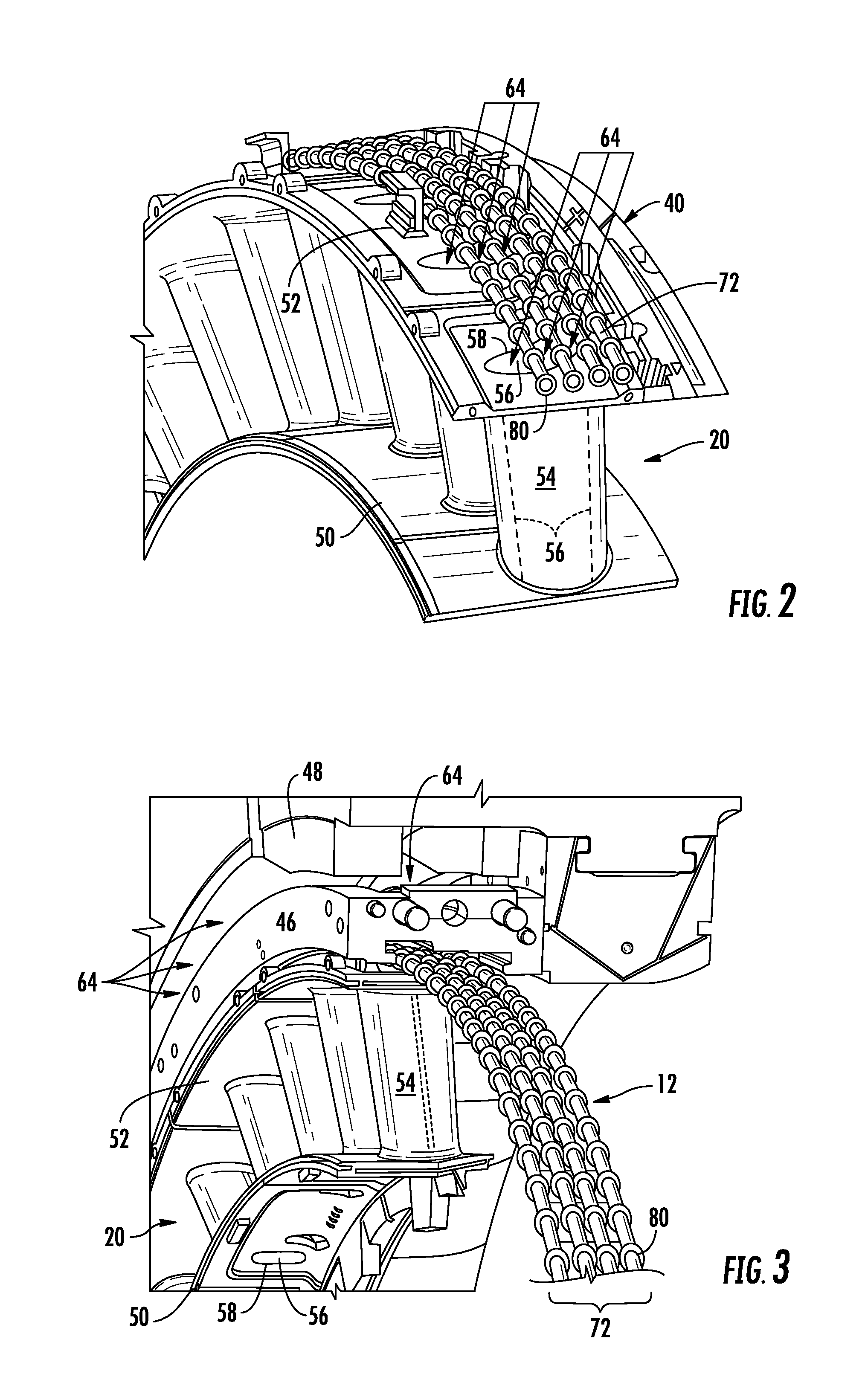 Closed loop cooling system for a gas turbine