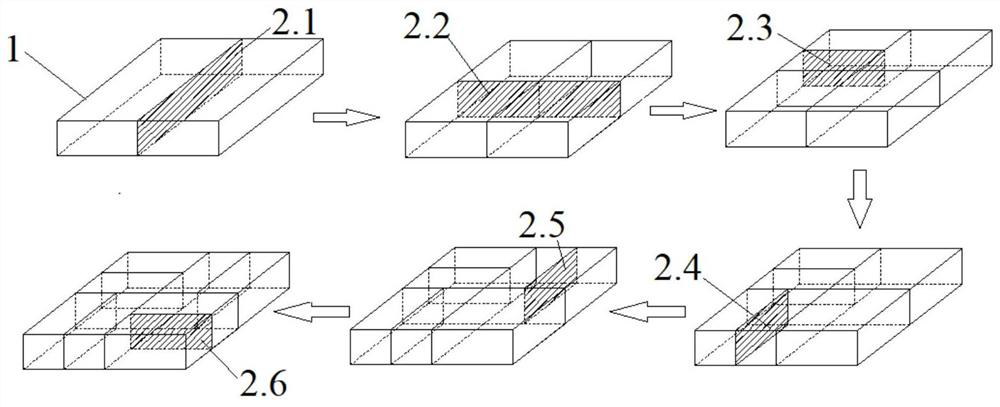 Concrete floor pouring mold and construction method thereof