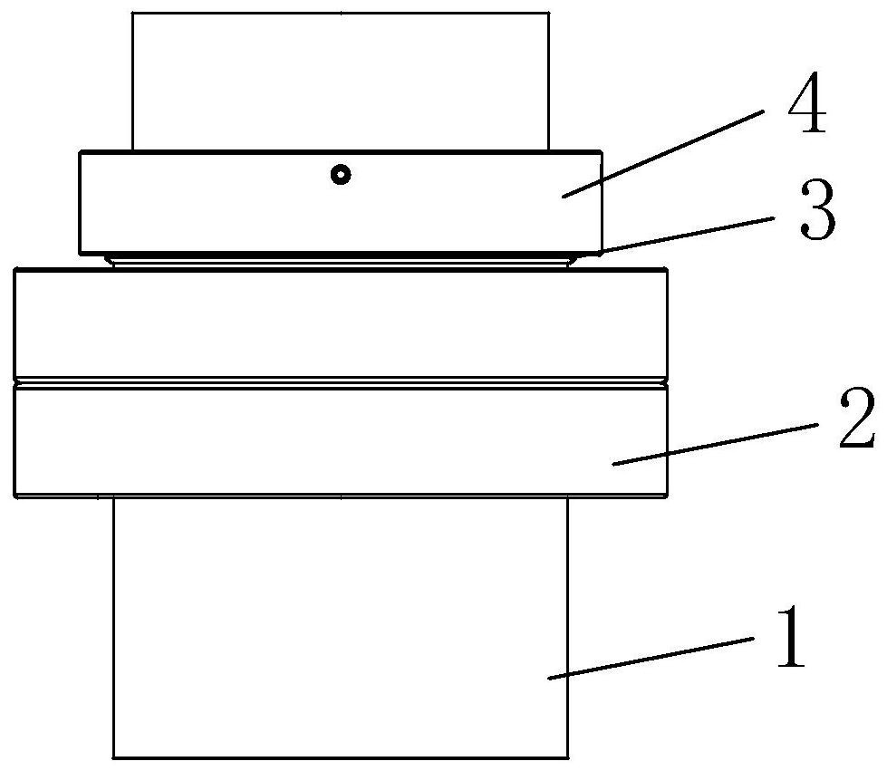 Axial pre-tightening and positioning structure of mechanical tensioning shaft and winding equipment