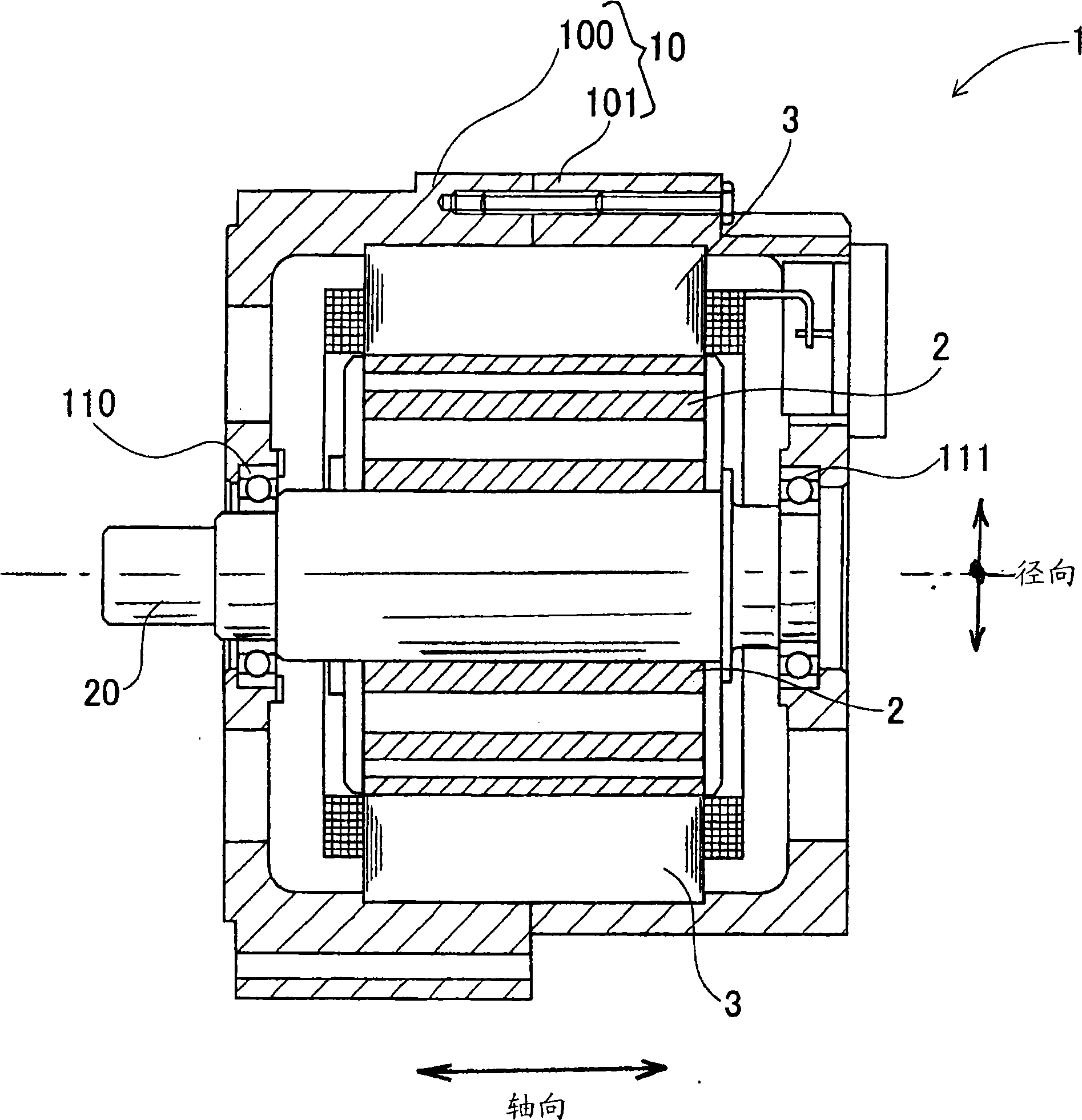 Stator for rotary electric machine, and rotary electric machine using the stator