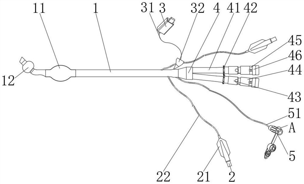 Visual double-lumen bronchial catheter with sampling device and use method of visual double-lumen bronchial catheter