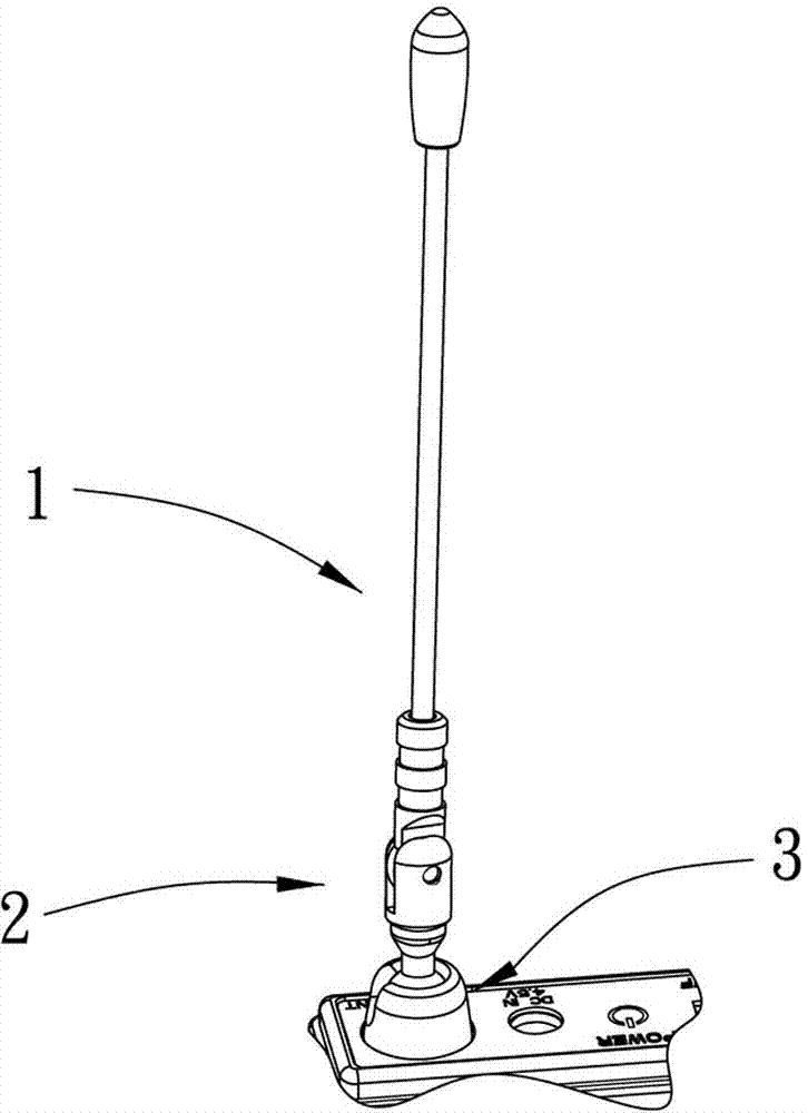 Antenna for receiver and emitter of wireless microphone, and receiver and emitter arranged with antenna
