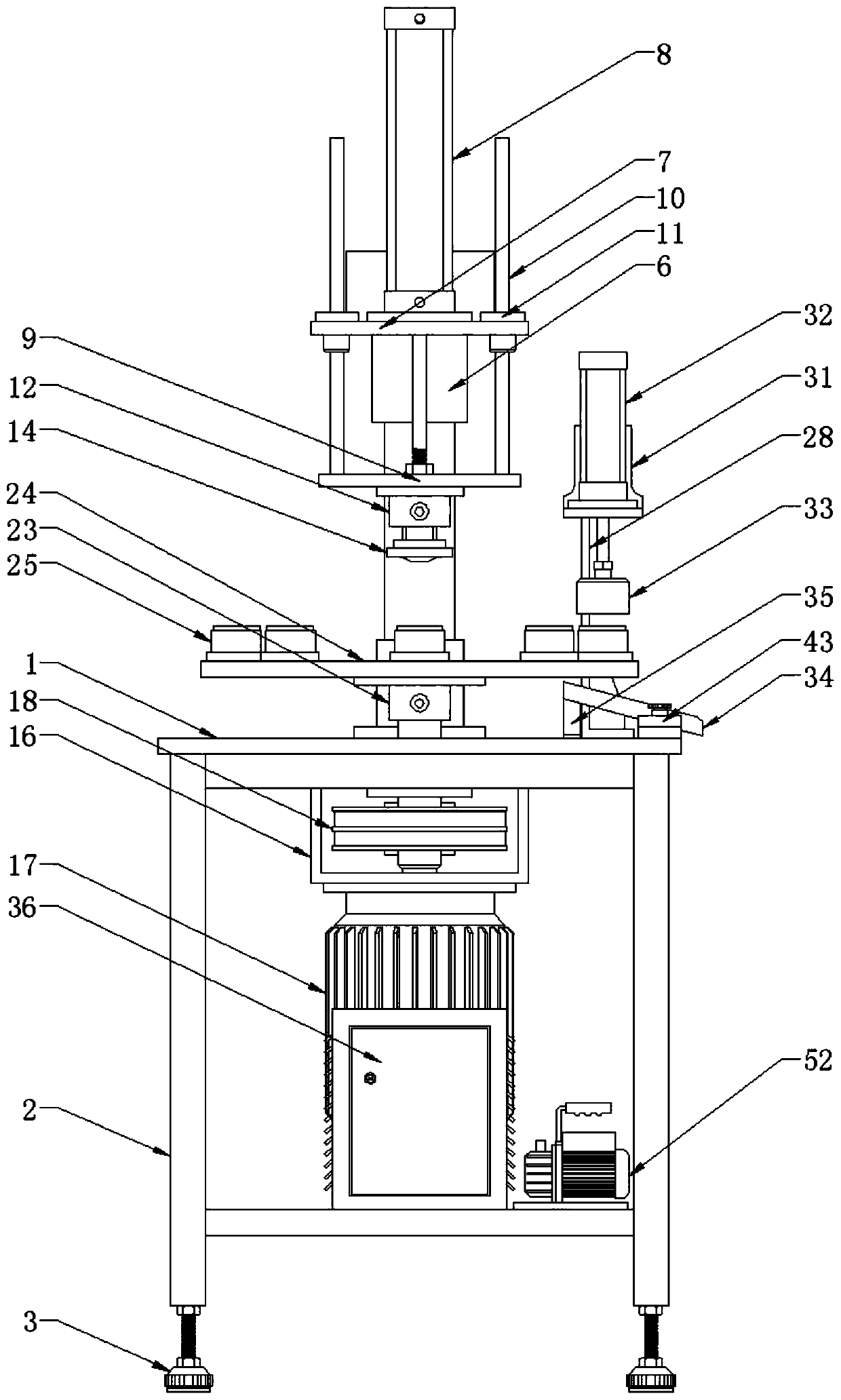 Automatic spot welding device for sealing plate of filter