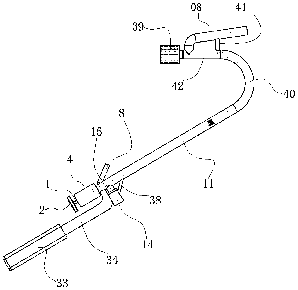 Sampling mechanism for high-temperature waste gas laboratory detection