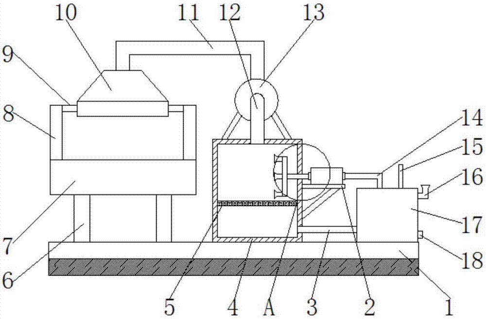 Grinding machine with dust removing function