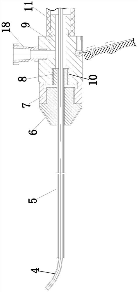 Medical optical fiber handle