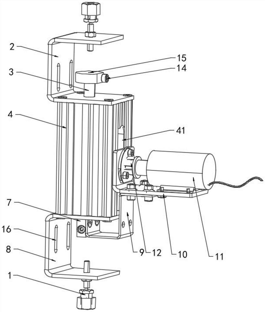 Side-standing integrated linkage mechanism