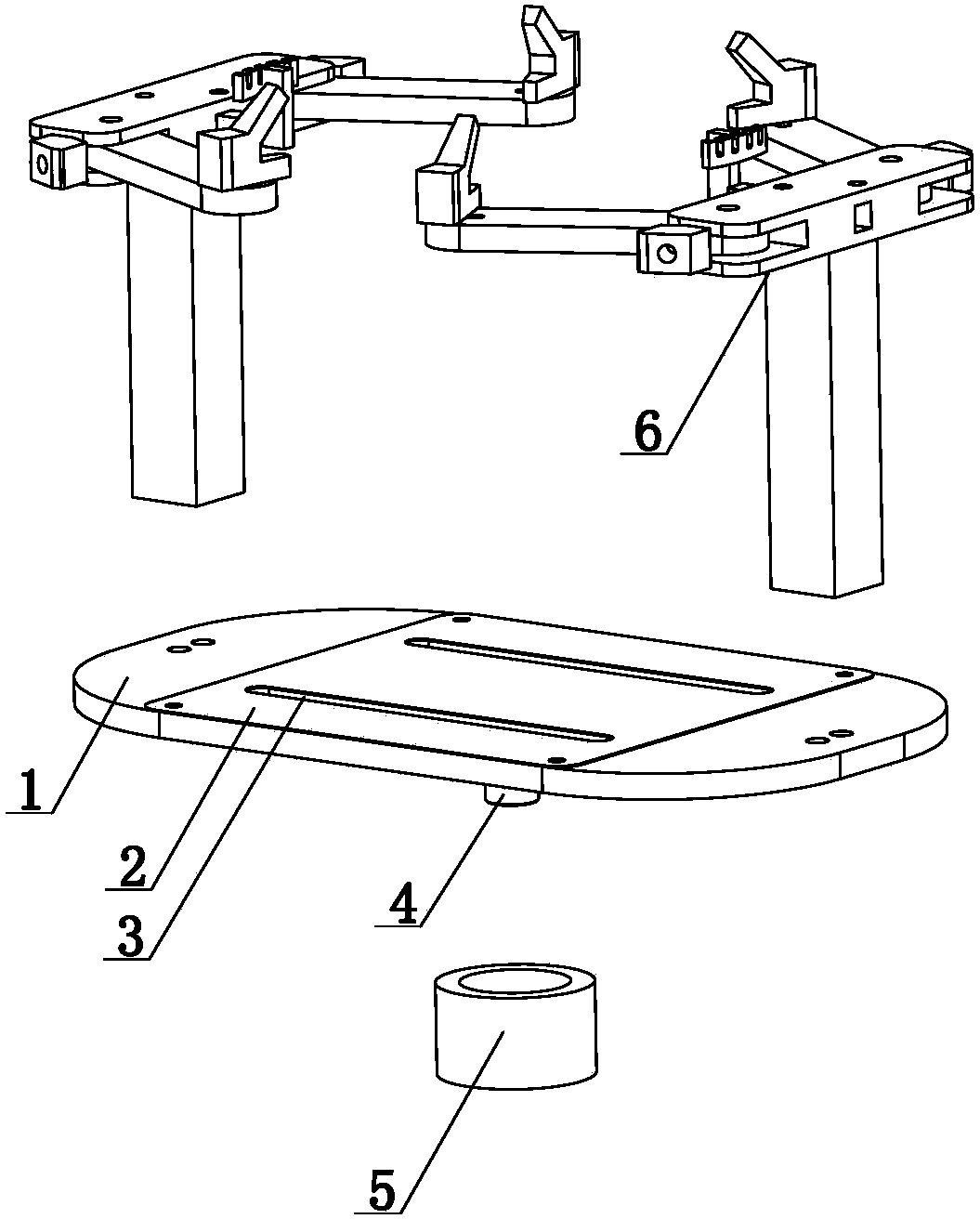 Aluminum tape clamping guide device for die-cutting machine