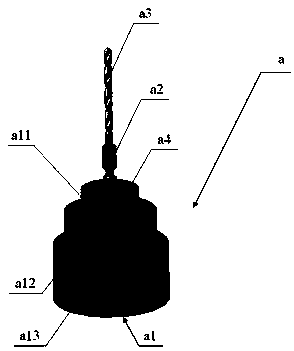 High-frequency brazing system of hexagonal handle twist drill and working method thereof