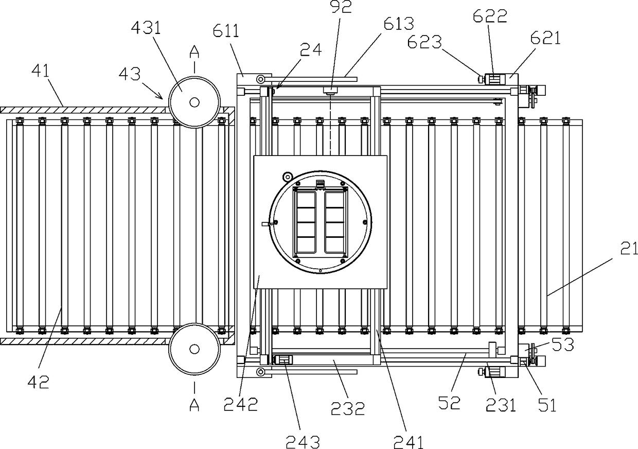 Feedstuff bag stacking device and method