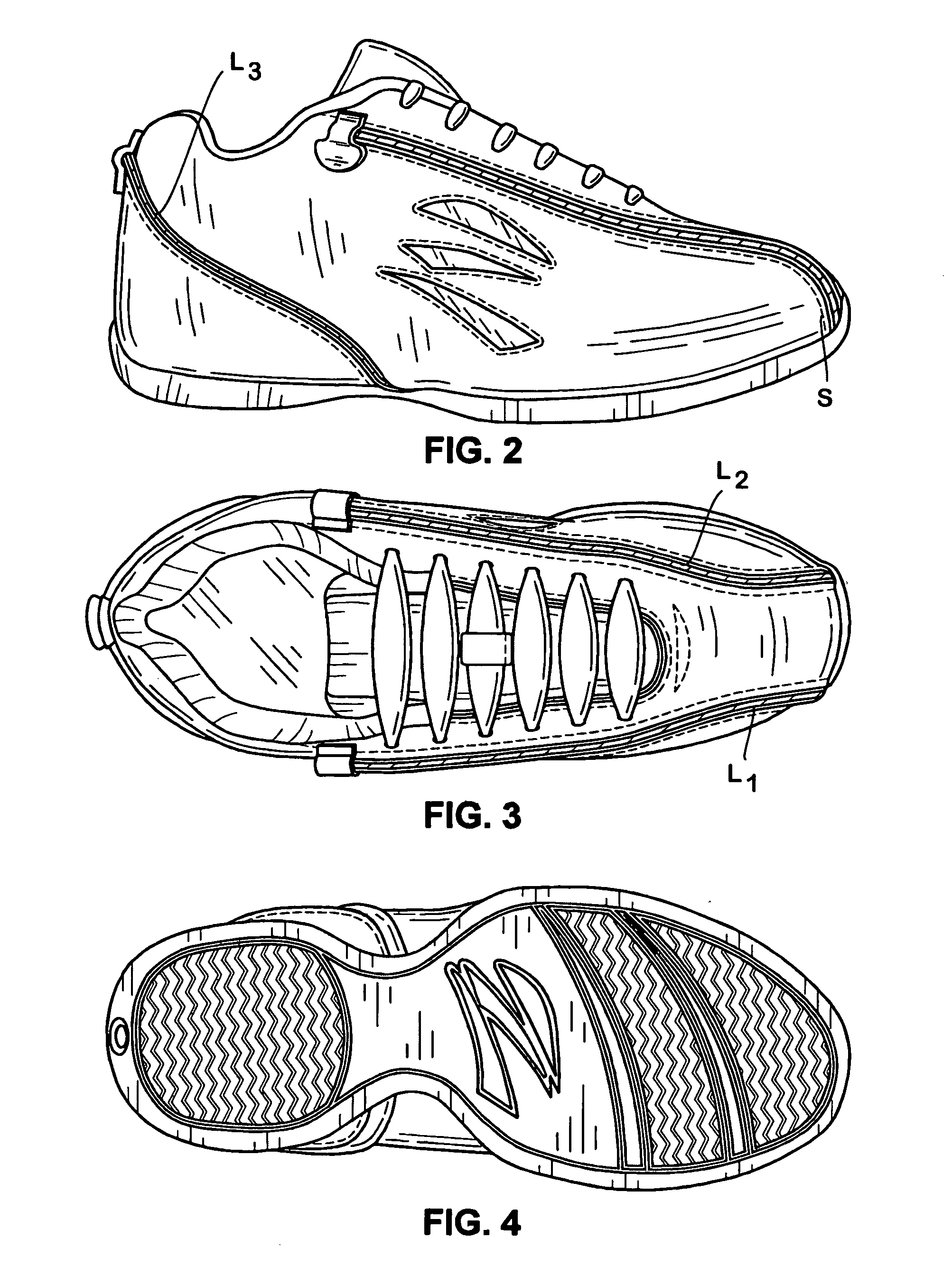 Athletic shoe assembly