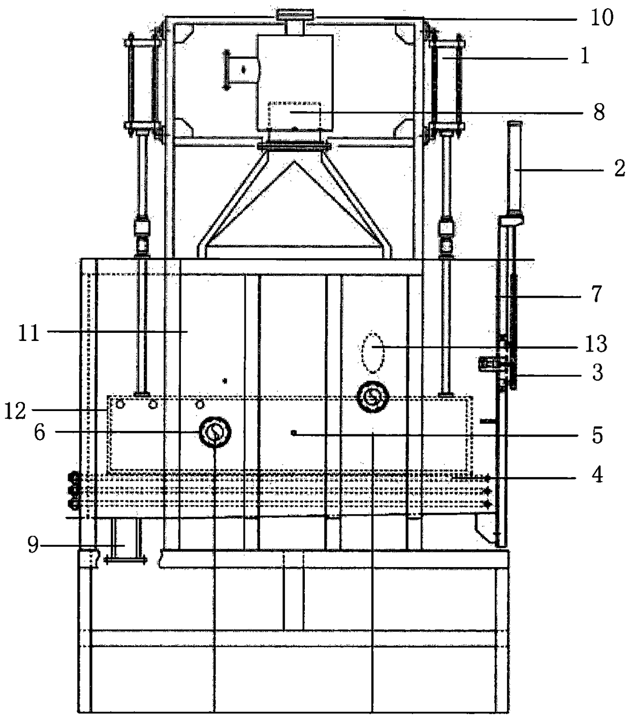 Low-temperature frying equipment and method for frying fried food