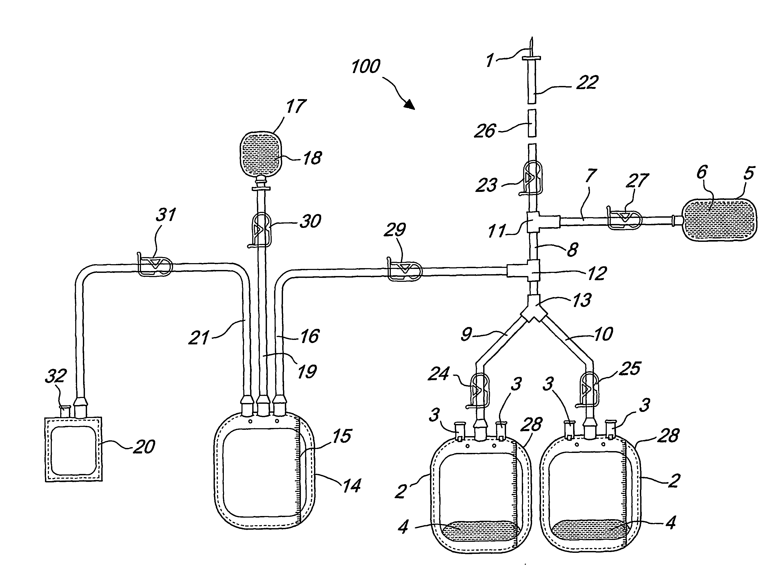Method and apparatus for fractionating blood